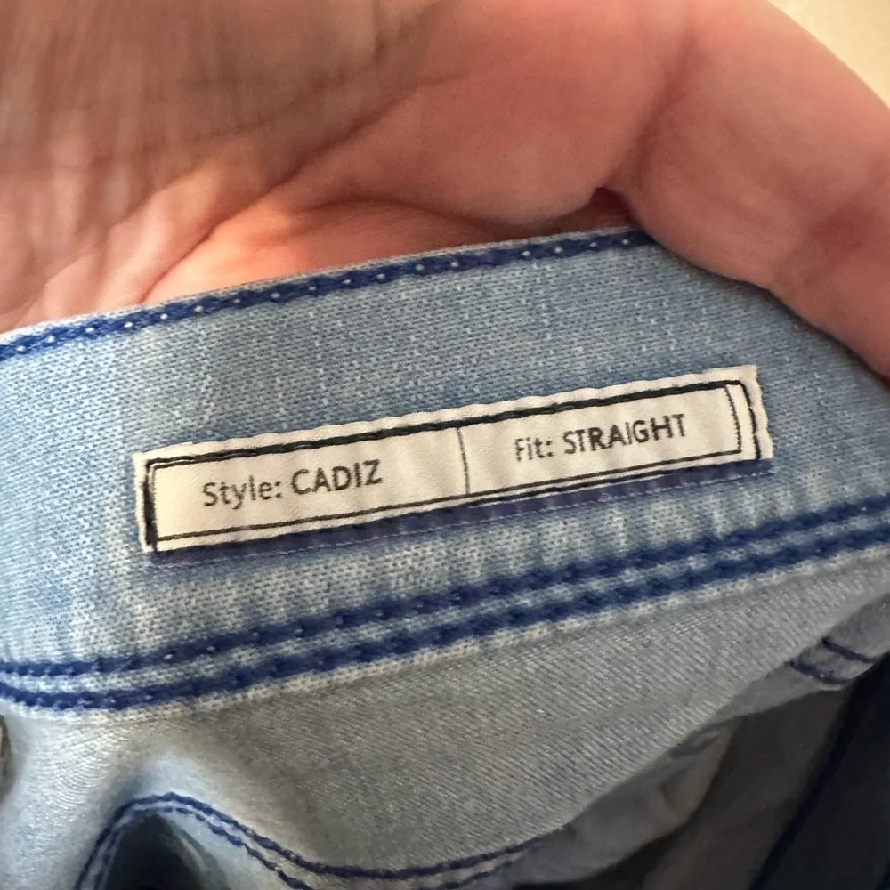 BRAX Ultralight Cadiz Jeans Size 40x34 Blue Straight Lightest Denim‎ Stretch